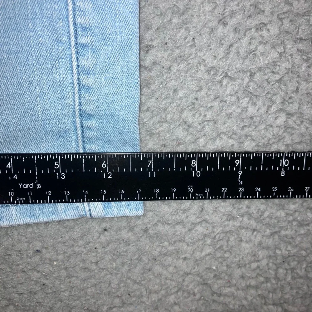 Hollister Slim Straight Jeans Mens 28x30‎ Blue Distressed Grunge Punk Fit 28x27